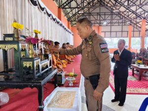 ร่วมพิธีฌาปนกิจ ร.ต.อ.ชานปกรณ์ ไชยวรรณ์ รอง สว.(สส.)สภ.เขาวิเศษ