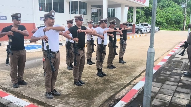 ร่วมทำการซักซ้อมการฝึกแถว ท่าฝึกพระราชทานและยุทธวิธี เพื่อเตรียมความพร้อม